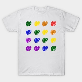 Monstera Deliciosa Leaves - Gay Pride T-Shirt